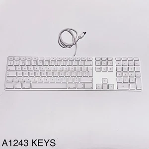 A1243 Apple Wired Keyboard with Numeric Pad 1x White Replacement Key & Hinge - Picture 1 of 3