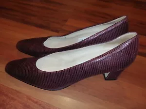 Rangoni Firenze Womens Leather Snake Skin Cute Brown Italian Shoes Size 7.5 AA - Picture 1 of 11