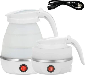 Portable Foldable Travel Kettle Electric Upgraded Food Grade Silicone 600ML - Picture 1 of 7
