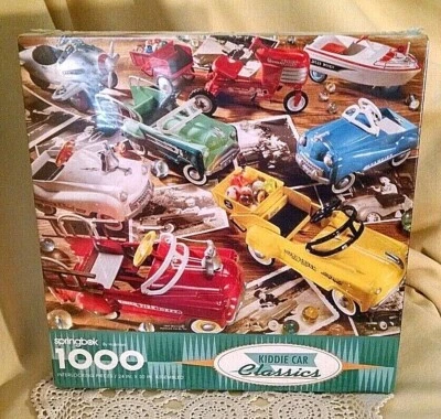 Kiddie Car Classics Puzzle New 1993 Springbok 1000 Pc Fire Chief Murray Champion - Image 1 of 4