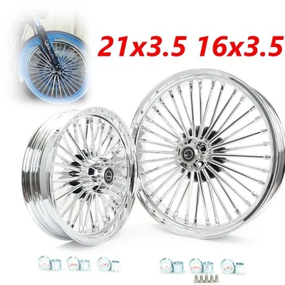 Ruedas Fat Spoke Tubeless 21x3,5 16x3,5 para Yamaha XVS650 V-star VSTAR 650 1100 Foto 1 de 4