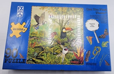 你能找到吗? 90 件拼图 Big Puzzle FX Schmid 放大镜 1993 — 第 1/4 张图片