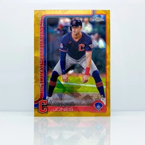 NOLAN JONES - 2025 Topps Chrome Sapphire - Gold - Guardinas - 24/50 - Picture 1 of 2
