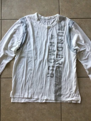 Camiseta Under Armour para mujer calce holgado HeatGear manga larga blanca talla grande Foto 1 de 4