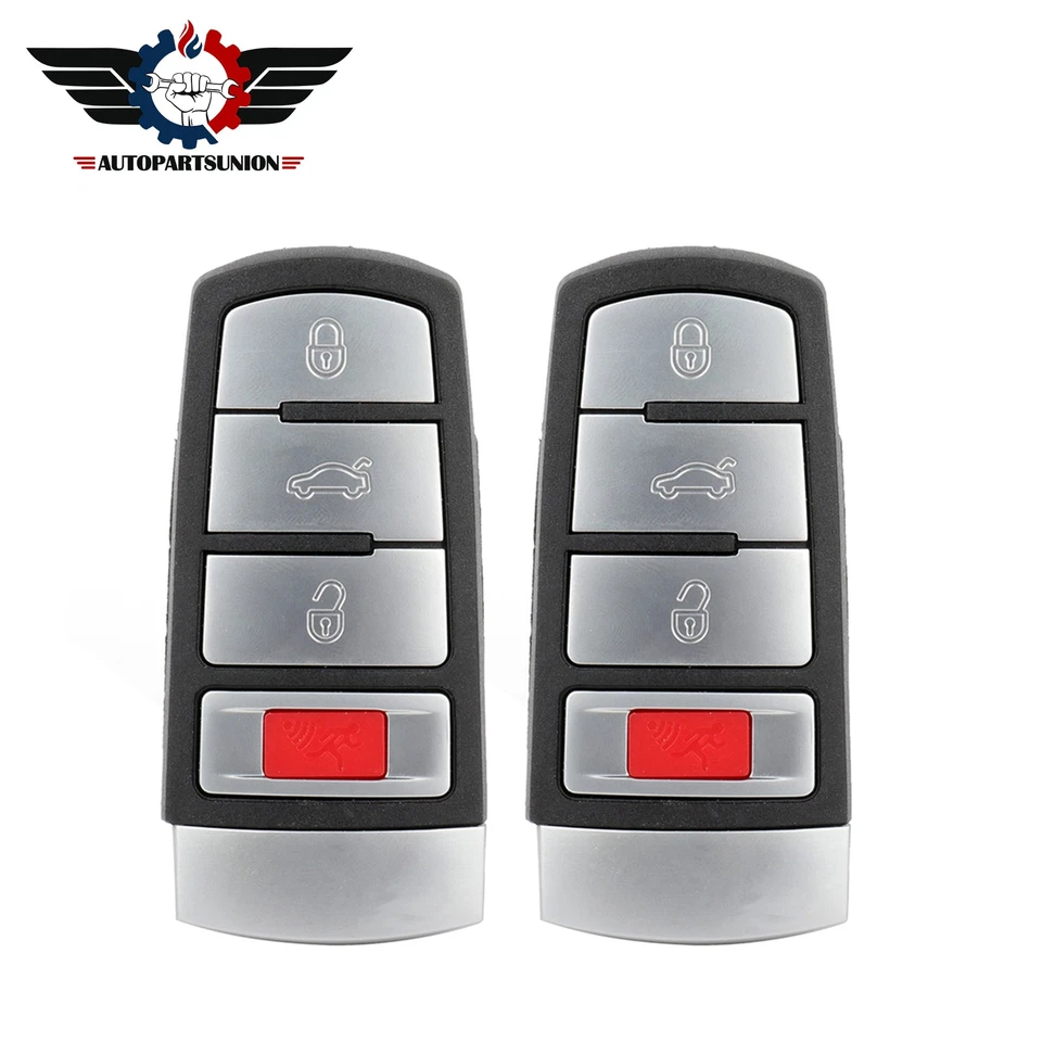 2 Llavero de coche a distancia para Volkswagen Passat 2006 2007 2008 2009 2010 2011 2012 Foto 1 de 1