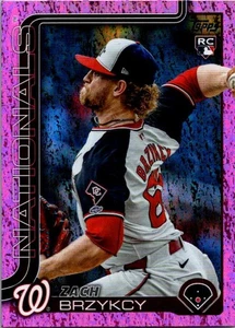 2025 Topps #411 Zach Brzykcy Pink Holo Foil - Bild 1 von 2