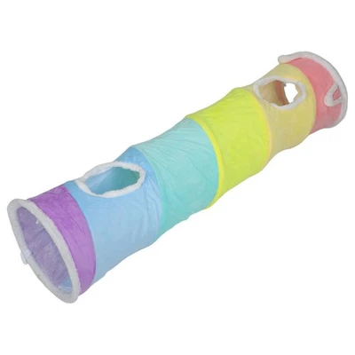  Crinkle Cat Tunnel: Kitten Playground Tunnel with Foldable Design - 47" Cat - Image 1 of 4