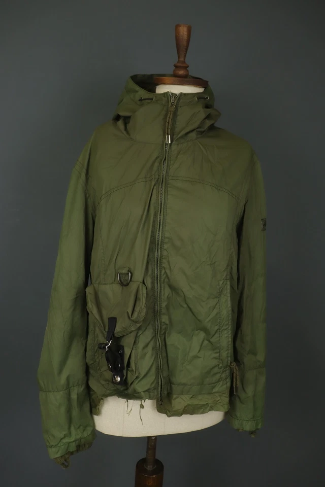 Chaqueta básica Jet Set verde informal manga larga bolsillos cremallera completa con capucha talla 1 Foto 1 de 4