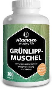 Grünlippmuschel Kapseln Hochdosiert: 1500 Mg Grünlippmuschel Pulver, 300 Kapseln - Bild 1 von 8
