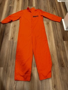 Spirit Halloween Costume Department Of Corrections Orange Jumpsuit Standard - Picture 1 of 9