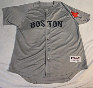 Camiseta Boston Red Sox MLB #33 Veritek Majestic auténtica, talla 54, gris - Imagen 1 de 6