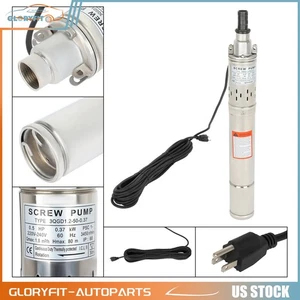 220v/60Hz 1/2hp 3420r/min Screw Pump Submersible Deep Well Pump Stainless Steel - Picture 1 of 7