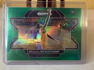 2022 Panini Prizm Draft Picks MARJON BEAUCHAMP Green Prizm SP RC Rookie #72 - Picture 1 of 4