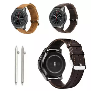 Leder Uhrenarmband Armband Ersatzarmband 18 mm 22 mm 23 mm für Samsung 46 mm - Bild 1 von 8