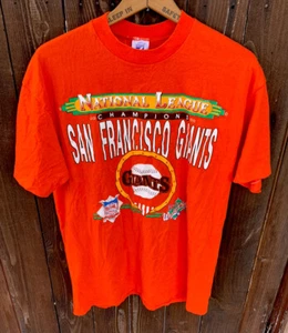 Vintage 1989 San Francisco Giants Earth Quake World Series T-Shirt XL - Picture 1 of 4