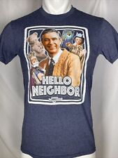 Mister Rogers’ Neighborhood T-Shirt PBS Blue Hello Neighbor Men's SMALL
