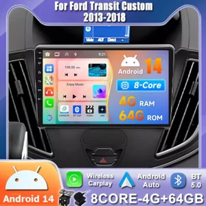 Für Ford Transit Custom 2012-2021 Autoradio Android 14 GPS Navi DAB+ ★4GB+64GB★ - Bild 1 von 18