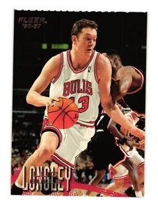 1996-97 Fleer #166 Luc Longley Chicago Bulls - Picture 1 of 2