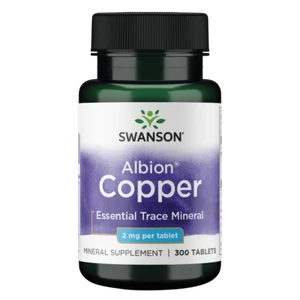 Swanson Copper Essential Trace Mineral, Organ & Tissue Health, 2 mg (300 Tabs) - Picture 1 of 6
