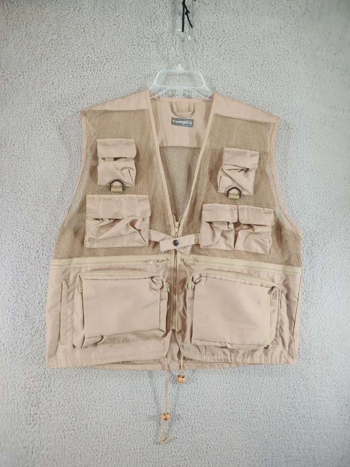 Campco Vest Size Large Mens Safari Hunting outdoor Cargo Fishing Camping utility - Image 1 of 4