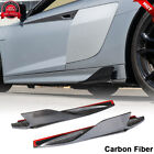 For Audi R8 Coupe Convertible 2016-18 Carbon Fiber Side Skirt Splitters Winglets