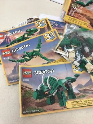 LEGO 31058 CREATOR 3 en 1 Mighty Dinosaurs T Rex de colección - con instrucciones y caja Foto 1 de 4