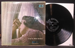 First pressing jazz lp BILLIE HOLIDAY Solitude 1956 Clef 690 mono dg trumpeter - Imagen 1 de 4
