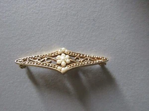 Broche de bisutería vintage Estate - Imagen 1 de 3