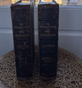 Lot 2 The Popular and Critical Bible Encyclopedia Complete Vol 1,3 1/4 HC Books - Picture 1 of 20