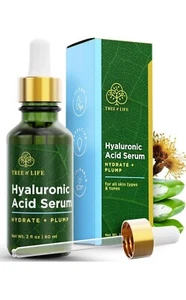 Tree Of Life Hyaluronic Acid Serum All Skin Types 2 oz. Hydrate And Plump  - Picture 1 of 2