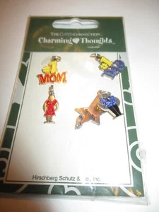 Hirschberg Schutz Family-Themed ~ 5ct Charming Thoughts Card Connection Charms - Picture 1 of 1