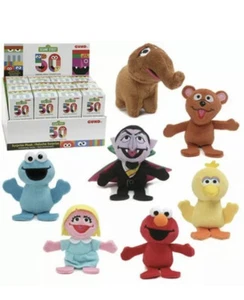 BRAND NEW Gund 50th anniversary Sesame Street Surprise Plush (4 Packs) - Picture 1 of 4