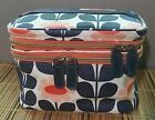 Orla Kiely for Target Double Zip Mod Cosmetic Bag Two Compartments 