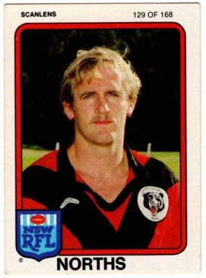 1981 NORTH SYDNEY BEARS SCANLENS RUGBY LEAGUE  CARD #129  ALAN SHEPPARD - image 1 of 2