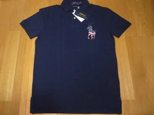 POLO RALPH LAUREN BIG PONY AMERICANA CUSTOM SLIM FIT POLO SHIRT NAVY size XS - Picture 1 of 7