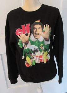 Sudadera Elf Christmas Will Ferrell Película Elf Negra Talla M (7-9) - Imagen 1 de 3