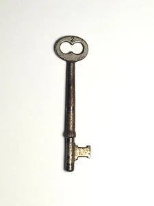 VTG key # 2 Style Furniture Steel Vintage Skeleton Cabinet Lock  Antique - Picture 1 of 7