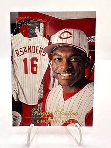 1994 Donruss Studio Baseball - #173 Reggie Sanders - Cincinnati Reds - Picture 1 of 2