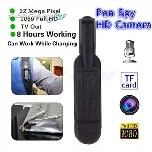Full HD 1080P Mini DV DVR Bolsillo Pluma Espía Cámara Grabadora de Voz de Video Oculto T189 - Imagen 1 de 8