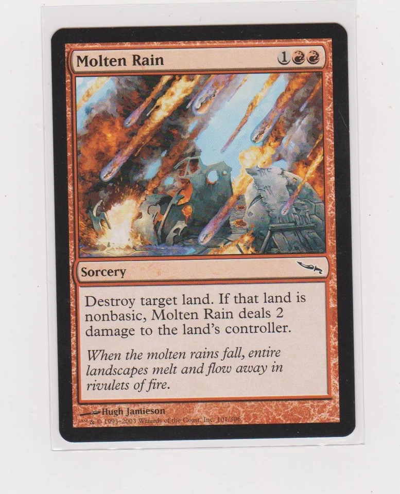 4x Molten Rain - Mirrodin  - MTG -Magic The Gathering NM, English Common Red - Image 1 of 1