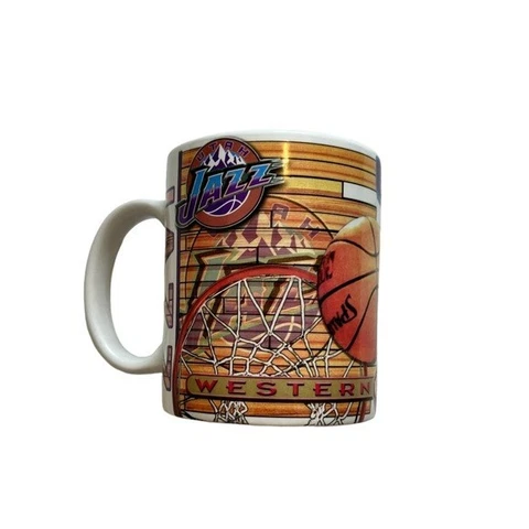 Vintage Utah Jazz Basketball Coffee Mug Cup Cover
