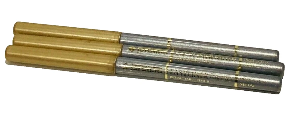 Jordana Easyliner X Eyes retractable 3 PENCILS METAL, SILVER (NO SHARPENER NEED) - Image 1 of 1