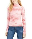 Planet Gold Junior's Tie Dye Mock Neck Top Canyon Rose Size M Nwt Free Ship