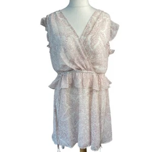 Ted Baker Women's Evelyna Coral Print Ruffle Mini Dress NWT $295 Sz 2 Uk 10 - Picture 1 of 13