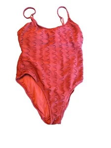 Andie Womens XL Red Lace One-Piece Swimsuit With Spaghetti Straps - Bild 1 von 4