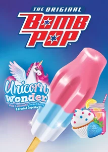 Bomb Pop Unicorn Wonder (Reproduction), Ice Cream Turck Sticker 5"x7" - Picture 1 of 3