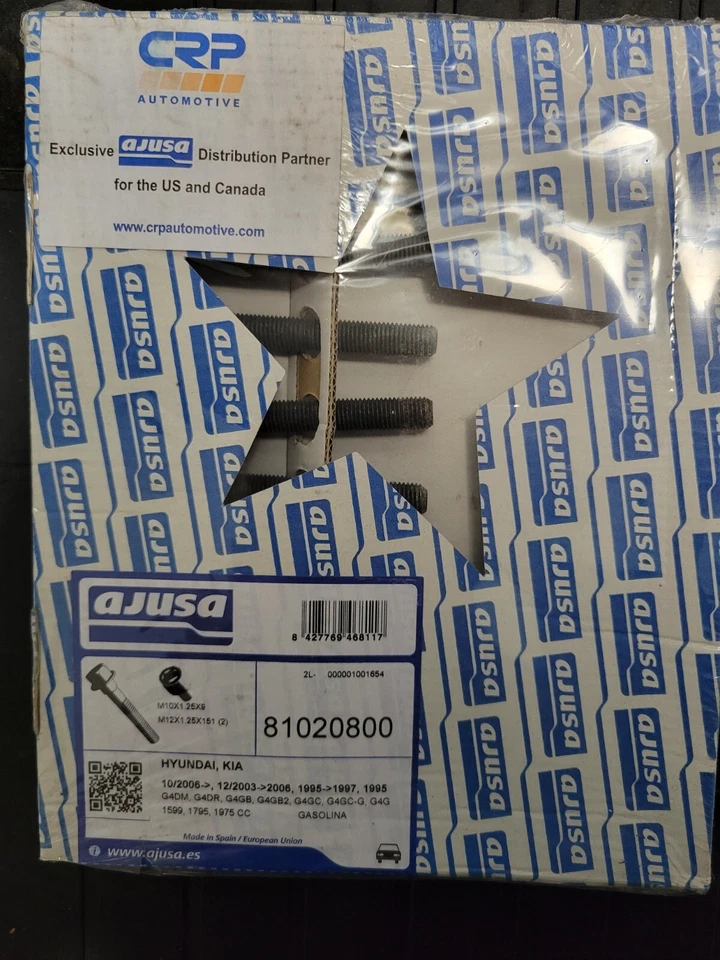 Juego de pernos de culata de motor - Ajusa 81020800 (Hyundai, Kia) Foto 1 de 4