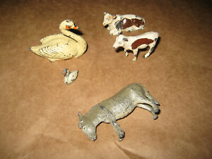 VINTAGE BRITAINS LTD. ASSORTED LOT OF FARM ANIMALS IN FAIR TO GOOD USED COND.