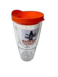 Tervis "The Goblet" Tumbler 16 oz Houston Livestock Show and Rodeo Orange Top - Picture 1 of 9