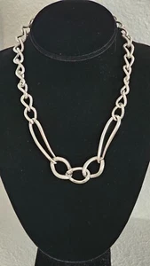 MONET women chain necklace silver plated 18 inch one of a kind  NWOT - Picture 1 of 7